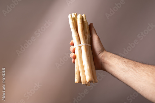 Close-up of a hand holding ...