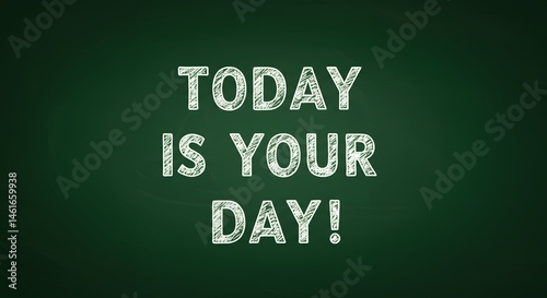Seize the Day Inspirational Chalkboard Quote Motivational Poster