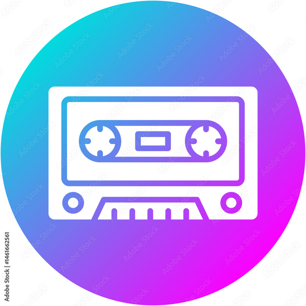 Fototapeta premium Cassette Tape Icon