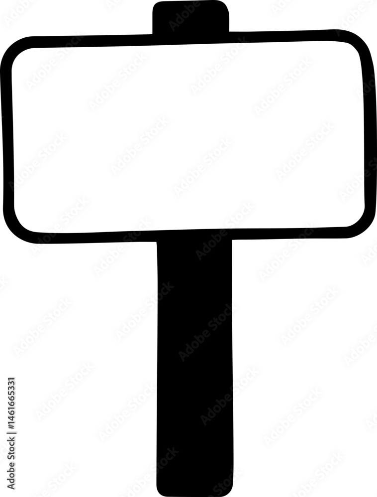 Fototapeta premium vector style billboard design black and white 