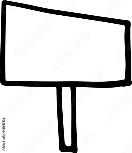 vector style billboard design black and white 