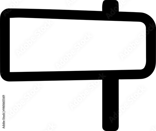 vector style billboard design black and white 