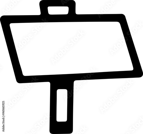 sign board icon vector transparent 