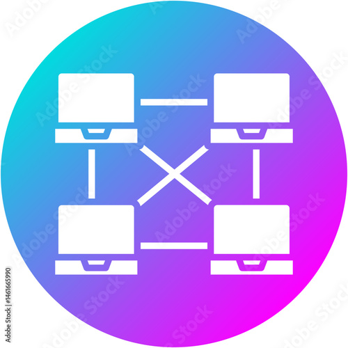 Peer to Peer Network Icon