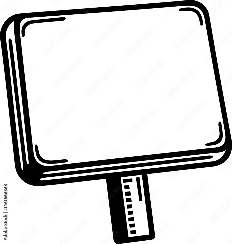 Fototapeta premium billboard icon black and white transparent 