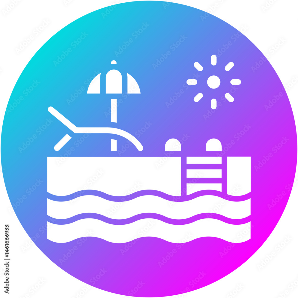 Obraz premium Swimming Pool Icon