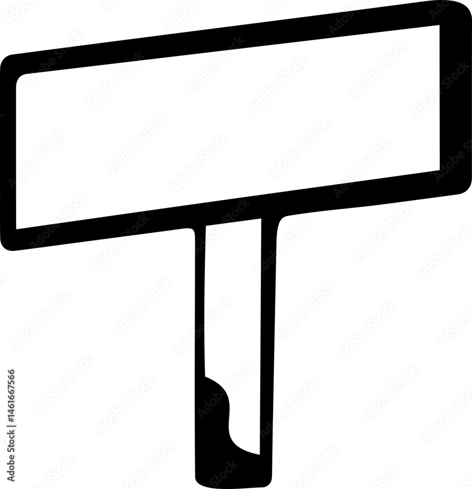 Fototapeta premium black and white billboard icon 
