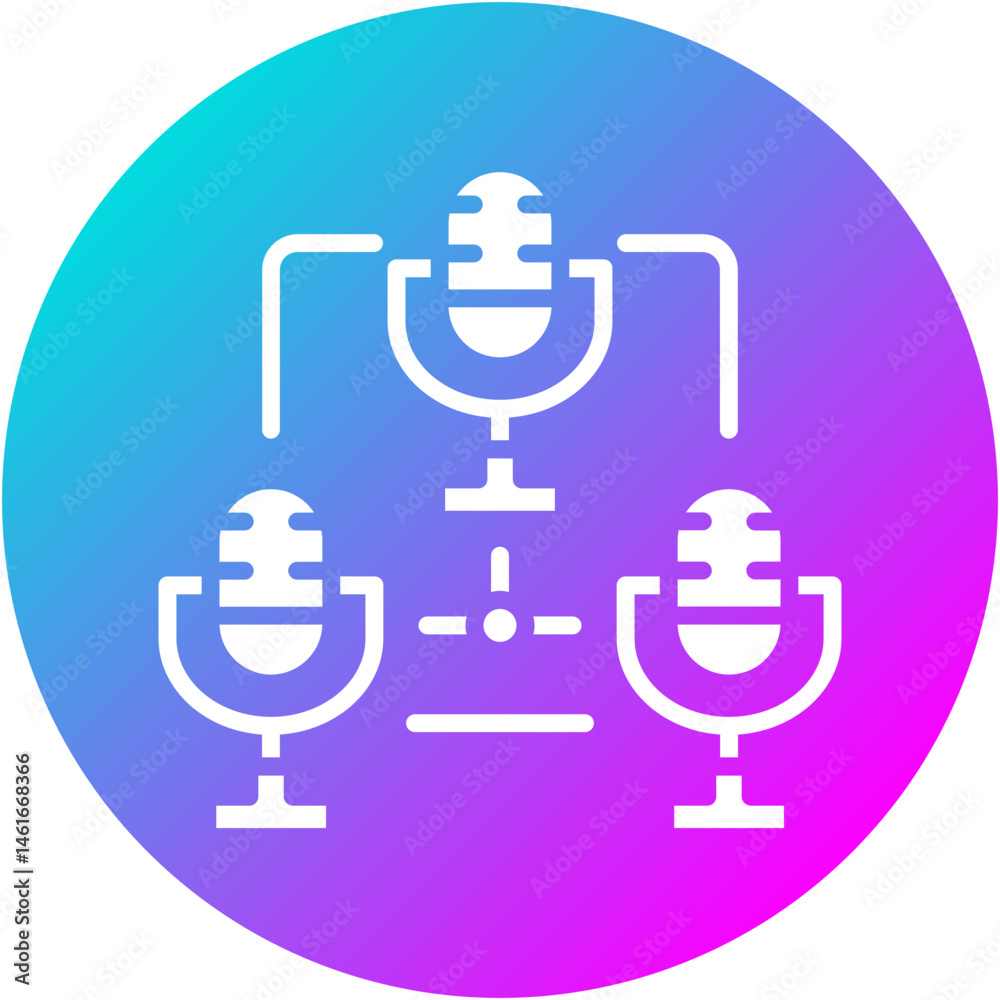 Obraz premium Podcast Network Icon