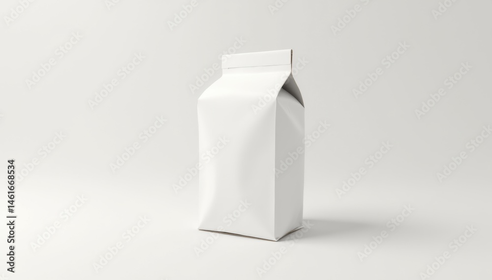 Modern Milk Carton with Clean Minimalist Design Modern Milk Carton with Clean Minimalist Design