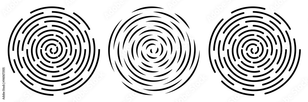 vector abstract Archimedean spiral set. Clip art isolated on transparent background. vector abstract Archimedean spiral set. Clip art isolated on transparent background.