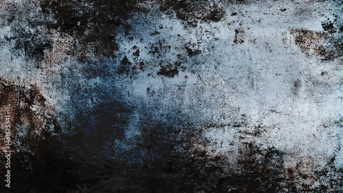 Grayscale Abstract Texture Vintage Aged Background with Watercolor Stains and Grunge Patterns. Concrete wall texture in gray tones featuring distressed rough surface. Minimalist architectural backgrou