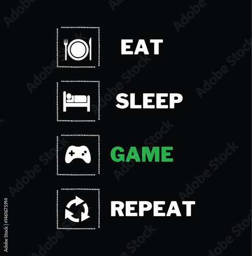 Gaming poster sign vector design