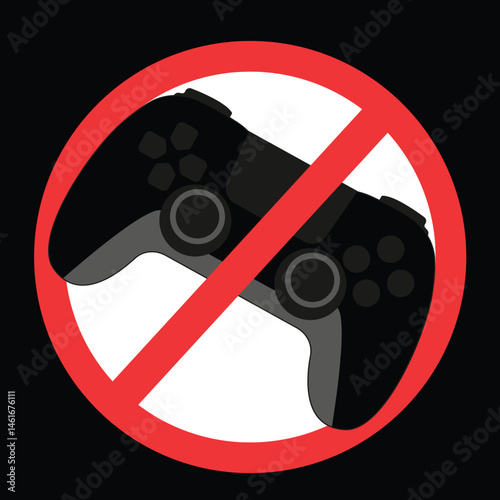 Gaming poster sign vector design
