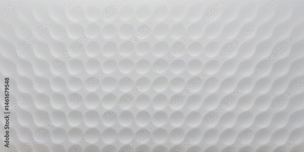 Fototapeta premium White wall with a repeating pattern of curved tiles. Perfect for architectural backgrounds, interior design concepts, or textures in graphic design projects.