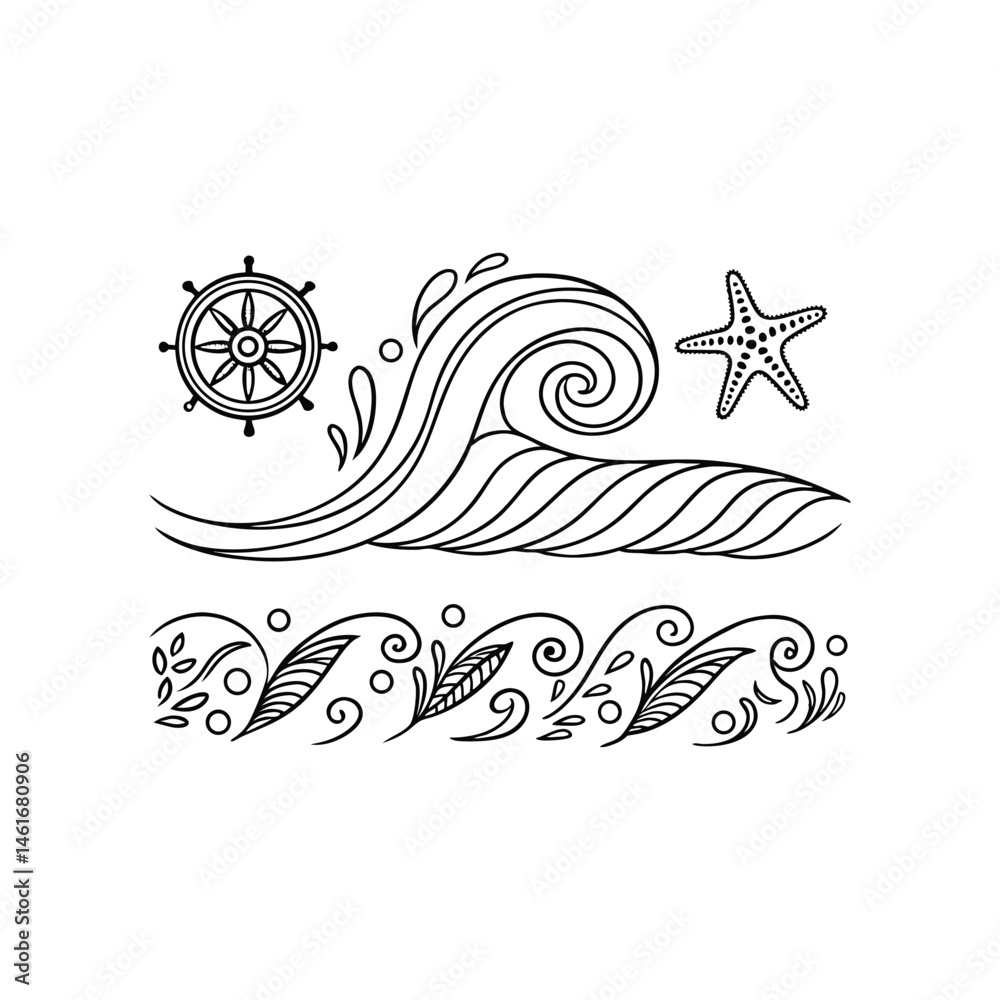 Obraz premium vector illustration of an abstract floral background