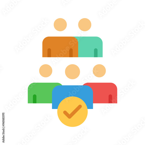 Applicants icon vector image. Suitable for mobile apps, web apps and print media.