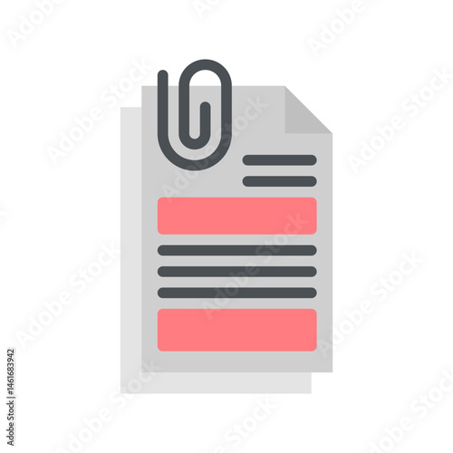 Attach icon vector image. Suitable for mobile apps, web apps and print media.