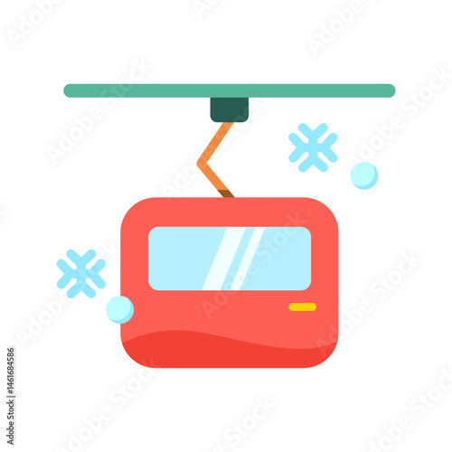 Cable Car icon vector image. Suitable for mobile apps, web apps and print media.