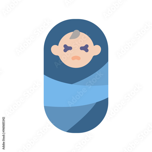 Crying Baby icon vector image. Suitable for mobile apps, web apps and print media.