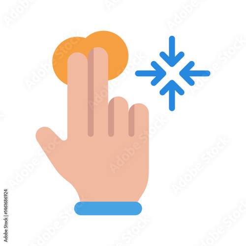 Hold and Move icon vector image. Suitable for mobile apps, web apps and print media.