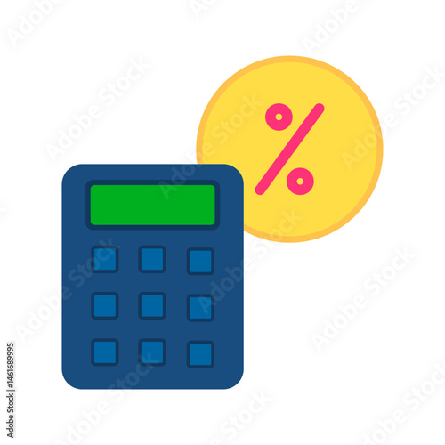 Percentage icon vector image. Suitable for mobile apps, web apps and print media.