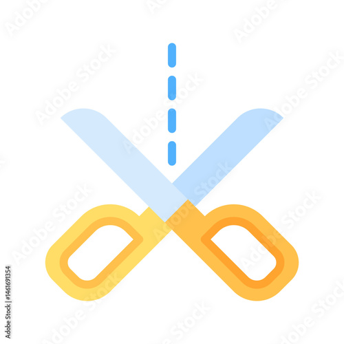Scissors icon vector image. Suitable for mobile apps, web apps and print media.