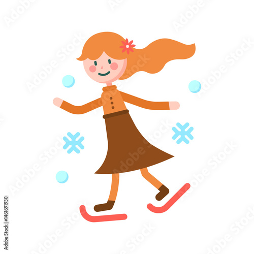 Skating icon vector image. Suitable for mobile apps, web apps and print media.
