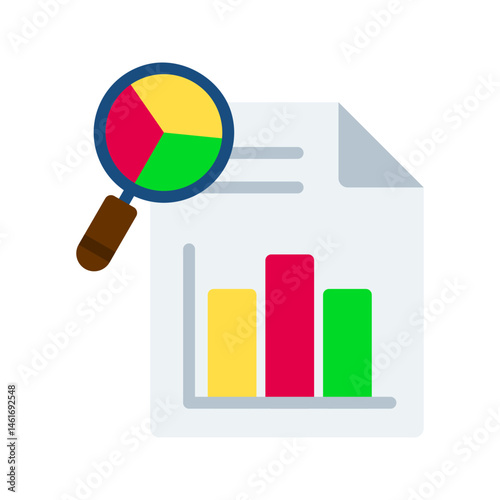 Study Reports icon vector image. Suitable for mobile apps, web apps and print media.