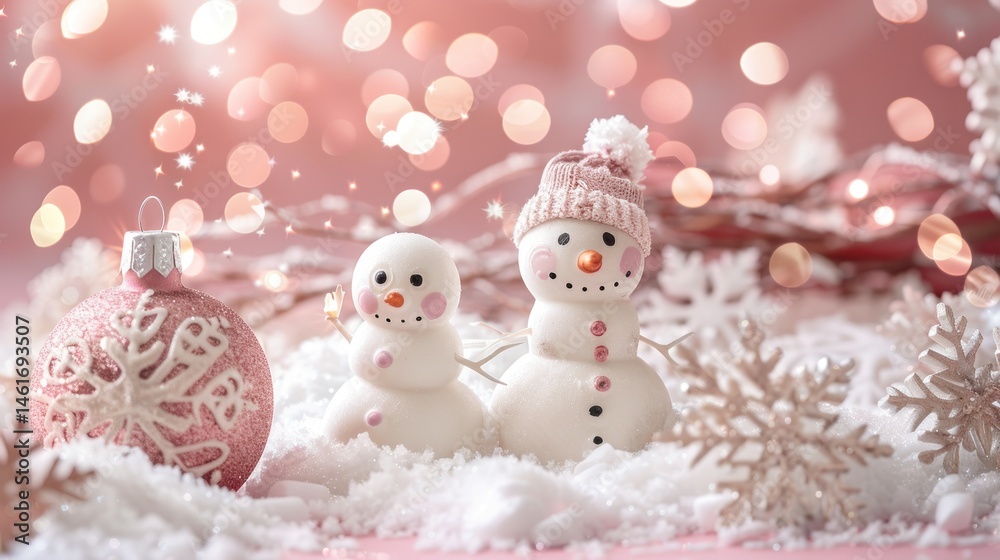 Blush Pink Winter Wonderland Blush Pink Winter Wonderland