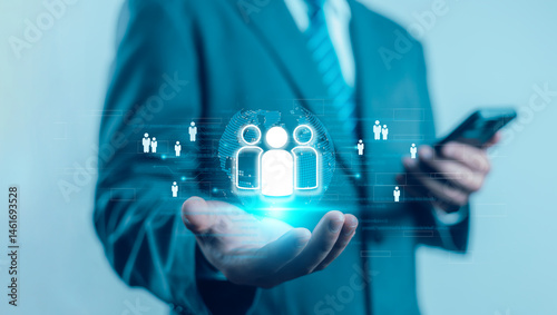 The concept of human resource management is the management of human resources within an organization, focusing on recruitment, training, conflict resolution, and promoting an effective organization.