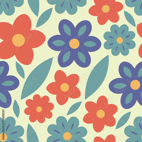 Pattern of  wildflowers. Abstract botany flowers background. style for banners, wallpaper, posters, websites, online shopping.Vector illustration design.eps 10.
