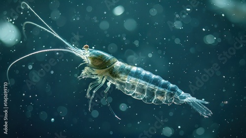 Wallpaper Mural Copepod drifting in the ocean. Torontodigital.ca