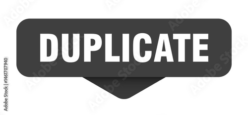 duplicate sticker. duplicate sign on transparent background