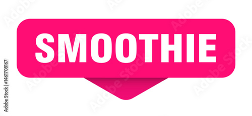 smoothie sticker. smoothie sign on transparent background