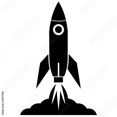 space rocket vector illustration