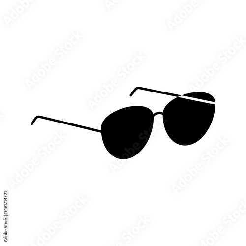 Glasses icon on white background