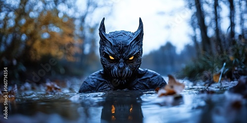 photo of owlman cryptid in natural habitat