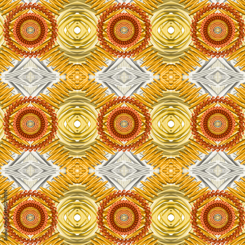 Nine point mandala, weaving ling lines, is an artistic element that can be used in many ways, whether it is printing, textiles, ceramics or building patterns.