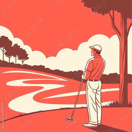 senior man walking on the beach