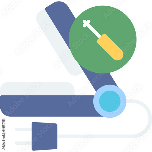 Hair Straightener Repair Icon