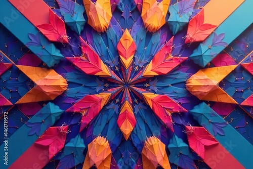 Abstract geometric shapes forming a repeating design , curves, structure, template