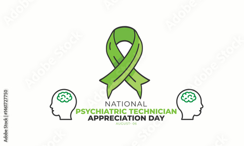 National Psychiatric Technician Appreciation Day. background, banner, card, poster, template. Vector illustration.