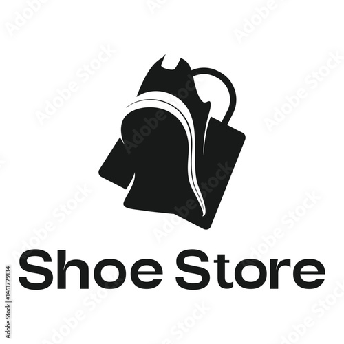 shoe store isolated on white background