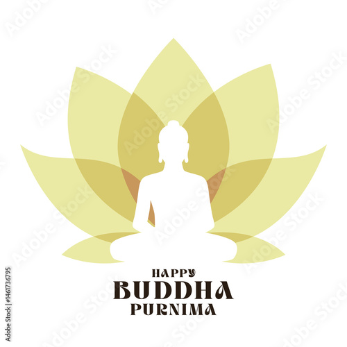 Abstract Buddha vector with glowing halo and lotus.eps