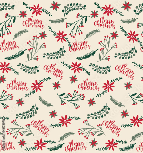 New Merry Christmas Season design seamless holiday 2026