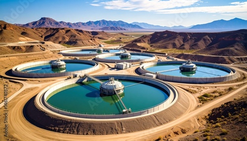 Lithium Extraction Pools in the Desert