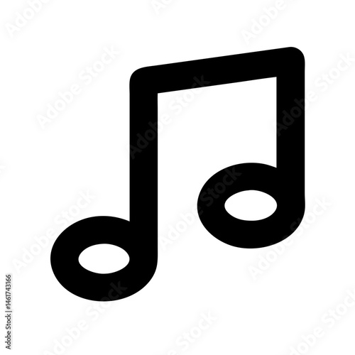 Music icon isolated on white