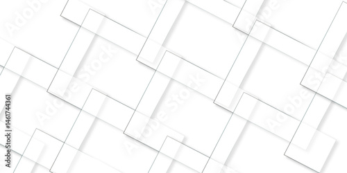 Geometric Shadow Tiles. Seamless Modern Texture. Square Tiles Background. 3D Tile Design
