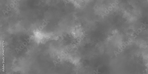 Abstract Gray Smoke Cloudy Texture. Black and White Mist Background. Abstract Atmospheric Texture