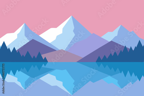 mountain landscape with mountains